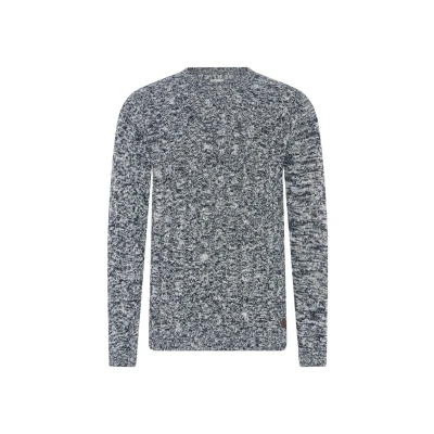 Afbeelding van Solid Ricco Trui, Heren, Maat: 3XL, Insignia blue melange