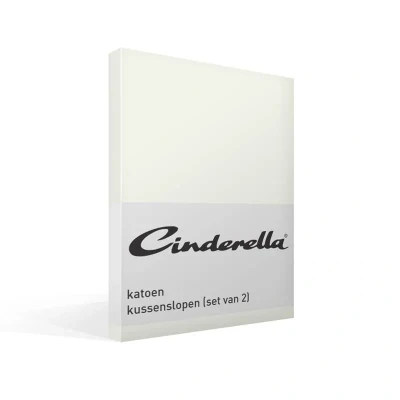 Afbeelding van Kussenslopen Cinderella Ivoor (Katoen) (set van 2)