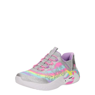 Afbeelding van Skechers Light UP Unicorn Dreams Sneakers laag voor kinderen, Maat: 34, Silver coloured Textiel/ synthetisch