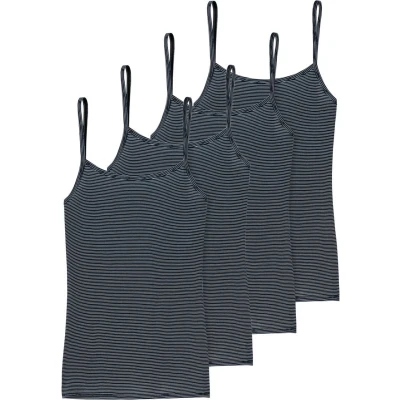 Afbeelding van Schiesser 4ER PACK Essentials Hemd, Dames, Maat: 44, Nachtblau
