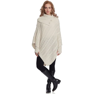 Afbeelding van Merry Style Damesponcho Crème MS SE NOEMI