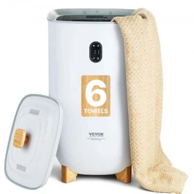 Afbeelding van VEVOR Handdoekverwarmer 35L Emmer LED scherm Handdoekdroger Wit Timer