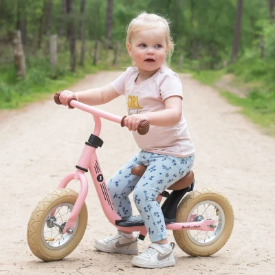 Afbeelding van Bandits &amp; Angels loopfiets Starter Retro Pink limited 2 jaar meisjes metaal roze