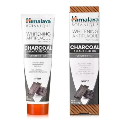 Afbeelding van Himalaya, Whitening Antiplaque Toothpaste, Charcoal + Black Seed Oil, Mint, 4.0 oz (113 g)