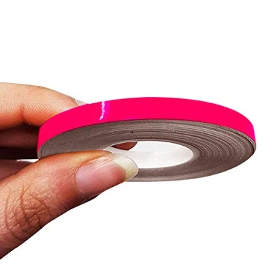 Afbeelding van Quattroerre 4R Quattroerre.it 10476 sierstrepen plakstrips voor auto&#039;s, neonfuchsia, 5 mm x 10 meter