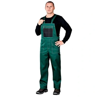 Afbeelding van REIS Multimaster MMS Beschermende Tuinbroek Verstelbare Pasvorm, Meerdere Zakken, Duurzame Stof, 65% Polyester 35% Katoen, Kleur: Groen Zwart, Maat: 50