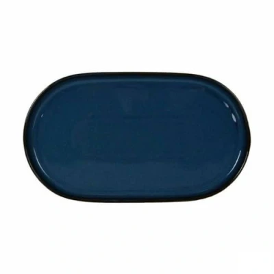 Afbeelding van Snackdienblad La Mediterránea Chester Blauw Ovalen 36 x 20,5 3 cm (6 Stuks)