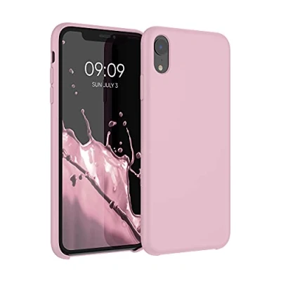 Afbeelding van kwmobile telefoonhoesje compatibel met Apple iPhone XR hoesje Zachte case voor smartphone Back cover in vintage roze