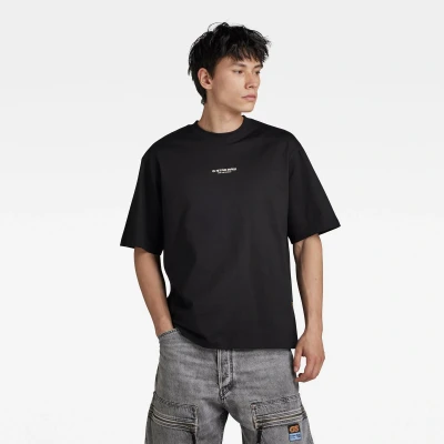 Afbeelding van G Star Center Chest BOXY Tshirt basic, Heren, Maat: XXL, Black