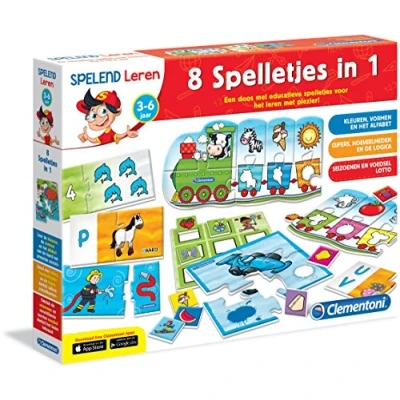 Afbeelding van Clementoni Leerspel 8In1 Spelletjes