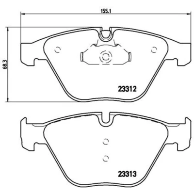 Afbeelding van Brembo Remblokset P 06 054