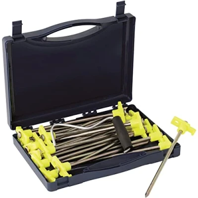 Afbeelding van Outwell stalen haringen box, zilver, lengte: 20,5 cm