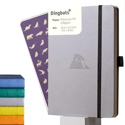 Afbeelding van Dingbats* Earth A5 Notitieboek Lime Yasuni Stippen A6+ / Gestippeld Glicine Arctic