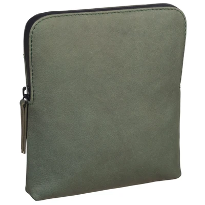 Afbeelding van LEONHARD HEYDEN Leren Schoudertas Den Haag Shoulder Bag Olive Olijfgroen