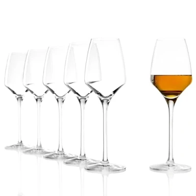 Afbeelding van Stölzle Lausitz Experience dessertwijnglazen 190 ml, set van 6, handgeblazen uiterlijk, vaatwasmachinebestendig