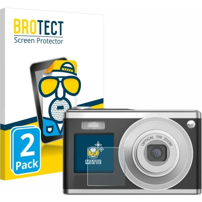 Afbeelding van BROTECT Screenprotector voor Rollei Compactline 10X (Display voor) Folie Beschermfolie matte (2 Stuks)
