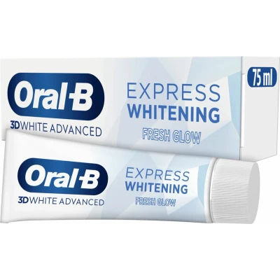 Afbeelding van 12x Oral B Tandpasta 3DWhite Advanced Express Whitening Fresh Glow 75 ml