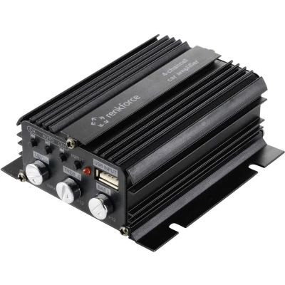 Afbeelding van Renkforce RF CMP 204 Versterker 4 kanaals 200 W Bluetooth/USB audio playback, Volume/bass/treble control