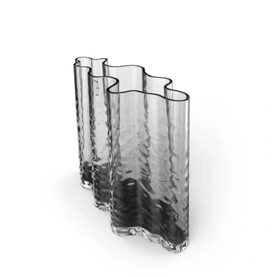 Afbeelding van Cooee Design Gry wide vaas 19 cm Smoke