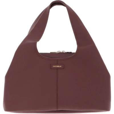 Afbeelding van COCCINELLE Leren Schoudertas Bianca Shoulderbag Carruba / Bruine