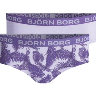 Afbeelding van Bjorn Borg Meisjes Hipster 2p Palm Leaf Maat 170 Vrouwen