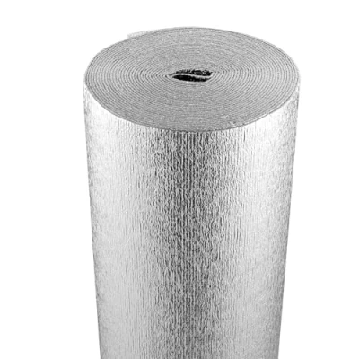 Afbeelding van VEVOR Dubbele reflecterende isolatierol, schuimkern stralende barrière, 3,2 mm 48 &quot;x 50ft, Dubbelzijdige aluminiumfolie EPE schuim warmte reflecterend schild, thermische isolatierol voor raam RV dak