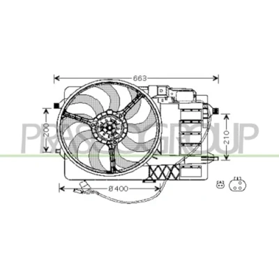 Afbeelding van Koelventilatorwiel PRASCO MN304F001