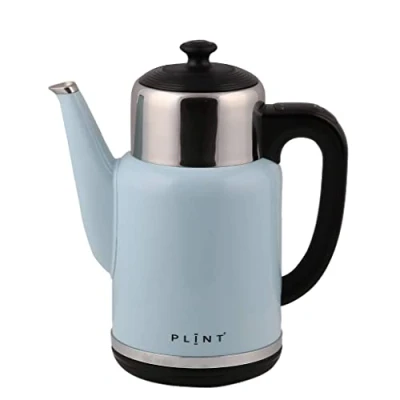 Afbeelding van PLINT A/S original ICE pastelblauw Retro regelbare waterkoker met geïntegreerde warmhoudkan inhoud 1,7 liter Dubbelwandige temperatuurregeling BPA vrij temperatuur 60 75 90 en 100 graden warmhoudfunctie model 2023