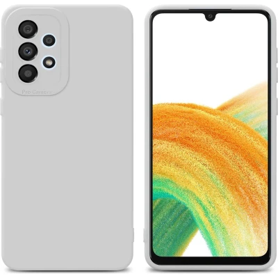 Afbeelding van Cadorabo Hoesje geschikt voor Samsung Galaxy A72 4G / 5G in FLUID WIT Beschermhoes TPU silicone Cover Case