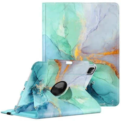 Afbeelding van Fintie Hoes voor iPad Pro 11 2021 (3e Generatie) [Ingebouwde Penhouder] 360 Graden Draaibare Beschermhoes Case Cover mit Standfunktion 11&quot; 2021/2020 / 2018, (Z Smaragdgroen)