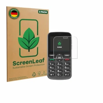 Afbeelding van ScreenLeaf Screenprotector voor Doro 1380 Duurzame schermbescherming Folie Beschermfolie transparant (2 Stuks)