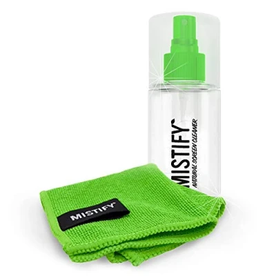 Afbeelding van Mistify Natuurlijke schermreiniger 120ml incl. microvezeldoek (niet toxisch, veilig, milieuvriendelijk) smartphone, tablet, tv, LCD, LED, camera