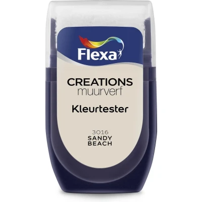 Afbeelding van flexa creations muurverf tester 3016 sandy beach 30 ml