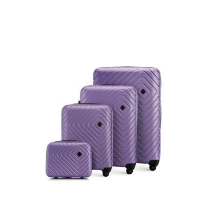 Afbeelding van Wittchen Luggage SET WITH WASH BAG FROM ABS Kofferset, Maat: One Size, Purple