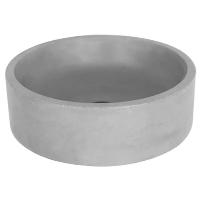 Afbeelding van Differnz Marba opbouw wastafel 42cm lichtgrijs beton