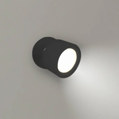 Afbeelding van Newgarden LED wandlamp Roll 8, zwart, draaibaar