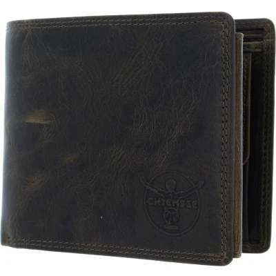 Afbeelding van CHIEMSEE Leren Portemonnee Dalian Wallet Green Groene