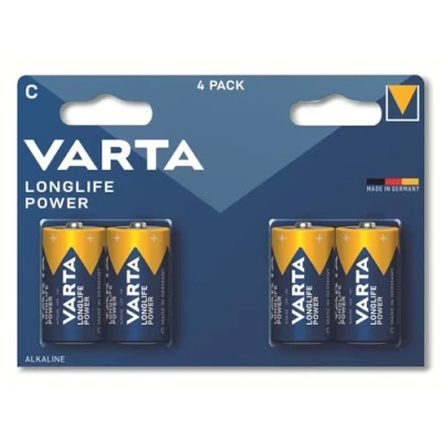 Afbeelding van Varta Longlife Power C 4er Bli (4 Pcs., C, R14, 7800 mAh), Batterijen