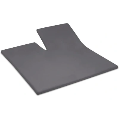 Afbeelding van Katoenen Split Topper Hoeslaken Cinderella Anthracite 180 x 200 cm