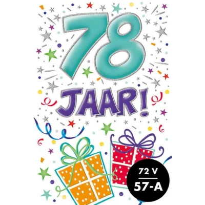Afbeelding van Kaart That funny age 78 jaar AT1045 D