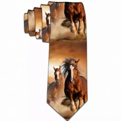 Afbeelding van Stropdas met paarden Charme Bijoux