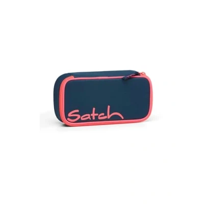 Afbeelding van satch Schlamperbox etui extra groot incl. scheidingsvak ritssluiting vak geodriehoek, Pink Phantom Petrol, One Size