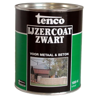 Afbeelding van Tenco IJzercoat Zwart 25 liter Buiten onderhoud