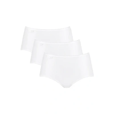 Afbeelding van Sloggi 3P 24 7 Microfibre Midi Briefs Wit polyamide 52 Dames