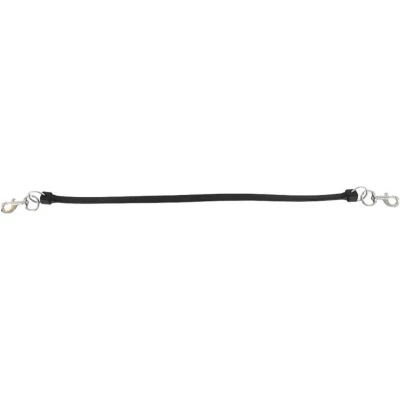 Afbeelding van Premiere Vastzetlijn Rubber 2 Musketons Zwart 80cm