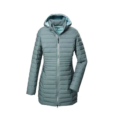 Afbeelding van G.I.G.A. DX Dames gewatteerde parka/functionele parka met afritsbare capuchon GW 14 WMN QLTD PRK_Bacarya, aquaverde, 40, 42300 000