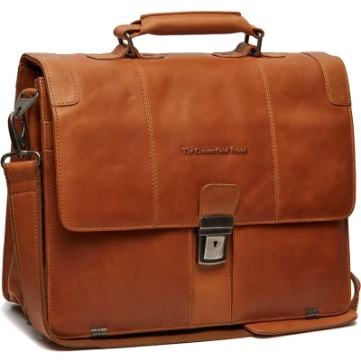 Afbeelding van The Chesterfield Brand Stuttgart Businesstas cognac Laptoptas Aktetas