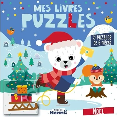 Afbeelding van Mon P&#039;tit Hemma Mes livres puzzles Noël Dès 3 ans: 5 de 6 pièces