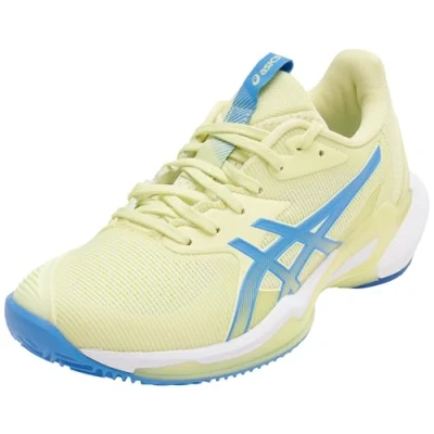 Afbeelding van Asics Solution Speed FF 3 CLAY Tennisschoenen voor kleibanen, Dames, Maat: 40.5, Huddle yellow/blue coast Kunststof/ textiel