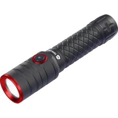 Afbeelding van TOOLCRAFT Zaklamp werkt op Li ion oplaadbare batterij Met stroboscoopfunctie 1000 lm 5.5 h 155 g
